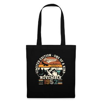 Original novembre 1952 Cadeau du 70e anniversaire - Sac en tissu - noir - Devant