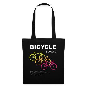 Bicycle Squad Cardio Radfahren Hobby - Stoffbeutel - Schwarz - Vorne