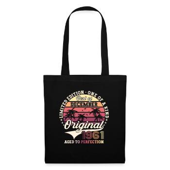 Original December 1961 61st birthday gift - Tote Bag - black - Front