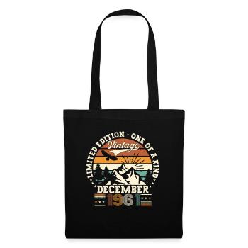 Born December 1961 61st birthday gift - Tote Bag - black - Front