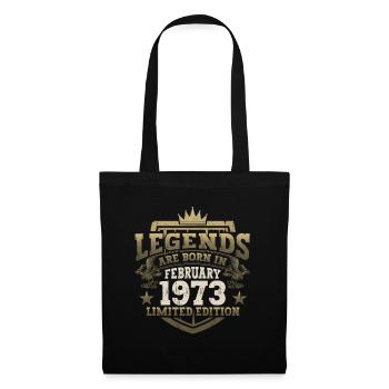 February born 1973 50th birthday gift man - Tote Bag - black - Front