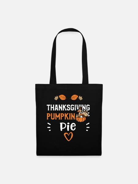 Thanksgiving Pumpkin Pie - Stoffbeutel - Schwarz