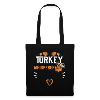 Turkey Whisperer - Thanksgiving - Stoffbeutel - Schwarz - Vorne