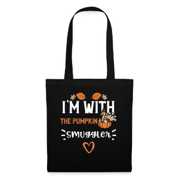 Je suis avec le contrebandier de citrouilles - Sac en tissu - noir - Devant