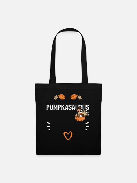 Pumpkasaurus - Thanksgiving - Stoffbeutel - Schwarz