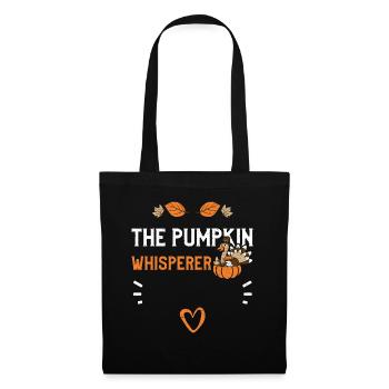 Le chuchoteur de citrouilles - Sac en tissu - noir - Devant