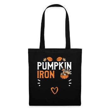 Pumpkin Iron - Thanksgiving - Stoffbeutel - Schwarz - Vorne