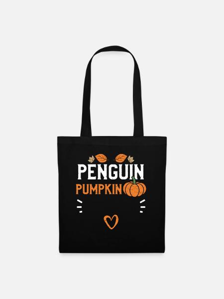 Penguin Pumpkin - Pumpkin - Stoffbeutel - Schwarz