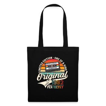 31ème Anniversaire Homme Mars Vintage 1992 Cassette - Sac en tissu - noir - Devant