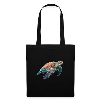 Turtle - Turtle - Diving - Sea - Tote Bag - black - Front
