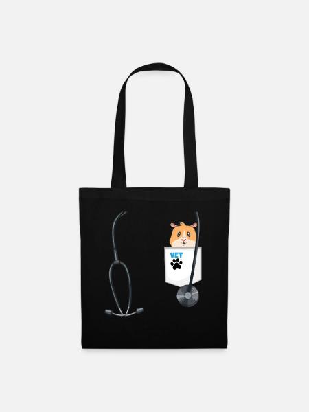 Veterinarian Costume School Career Day Outfit - Stoffbeutel - Schwarz