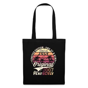 16th Birthday Man Original July Vintage 2007 - Tote Bag - black - Front
