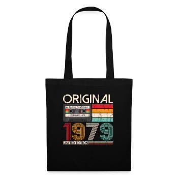 44th Birthday September Vintage 1979 Cassette - Tote Bag - black - Front