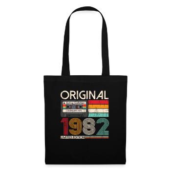 41ème Anniversaire Septembre Millésime 1982 Cassette - Sac en tissu - noir - Devant