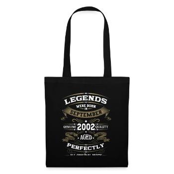 21st Birthday Legendary September Vintage 2002 - Tote Bag - black - Front