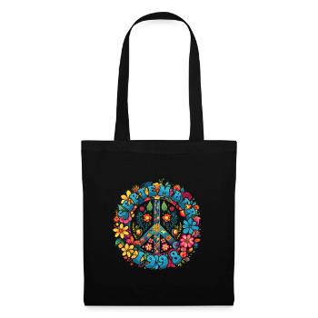 Flower Power Hippie Birthday - September 1998 - Tote Bag - black - Front