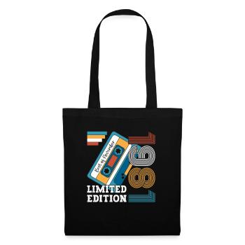 42e anniversaire novembre Vintage 1981 cassette - Sac en tissu - noir - Devant