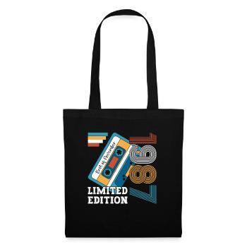 36e anniversaire novembre Vintage 1987 cassette - Sac en tissu - noir - Devant