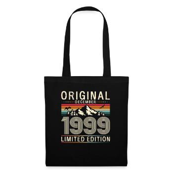 24th Birthday Original December Vintage 1999 - Tote Bag - black - Front