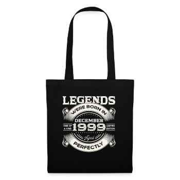 24th Birthday Original December Vintage 1999 - Tote Bag - black - Front