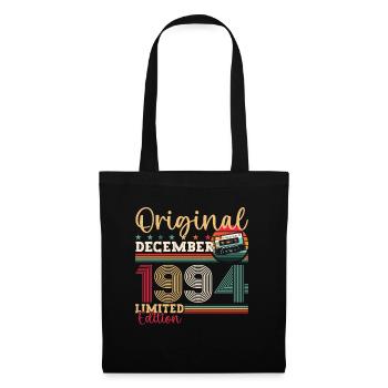 Cassette 29e anniversaire décembre Vintage 1994 - Sac en tissu - noir - Devant