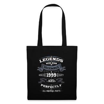 December Vintage 1999 24th Birthday Legend - Tote Bag - black - Front
