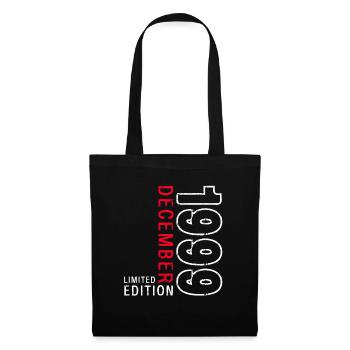 24th Birthday Original December Vintage 1999 - Tote Bag - black - Front