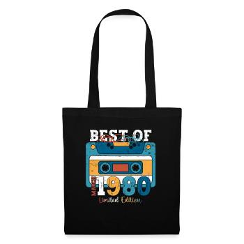 44th Birthday Man best of March 1980 cassette tape - Tote Bag - black - Front