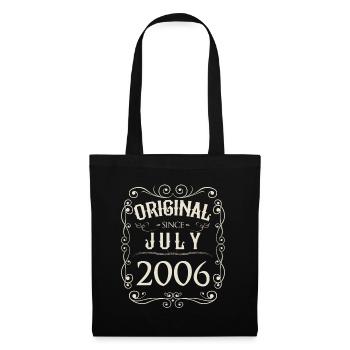 Vintage - Original since July 2006 Birthday - Tote Bag - black - Front