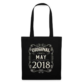 Vintage - Original since May 2018 birthday - Tote Bag - black - Front