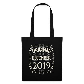 Vintage - Original since December 2019 Birthday - Tote Bag - black - Front