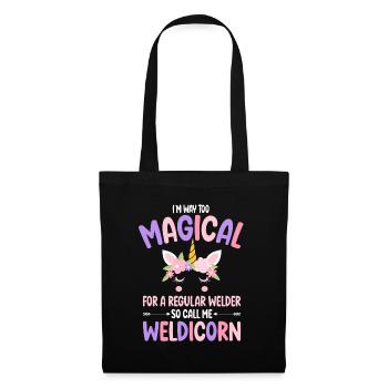 Weldicorn Welding like a normal Welder Girl Gift - Tote Bag - black - Front