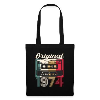 50th Birthday Husband Cassette April Vintage 1974 - Tote Bag - black - Front