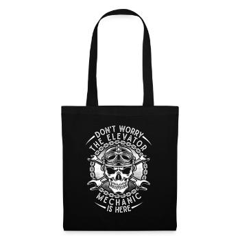 Funny Elevator Mechanic Don ́t Worry The Elevator - Tote Bag - black - Front