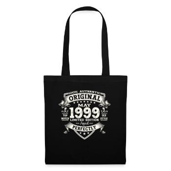 Anniversaire 1999 Mai 1999 Millésime 1999 Légende 99 - Sac en tissu - noir - Devant