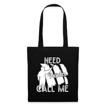 Peintre en bâtiment Hilarious Designs Cadeaux uniques - Sac en tissu - noir - Devant