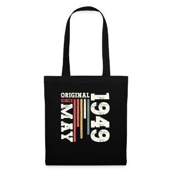 Original May 1949 Vintage 1949 Birthday 1949 - Tote Bag - black - Front