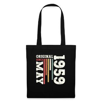 Original May 1959 Vintage 1959 Birthday 1959 - Tote Bag - black - Front