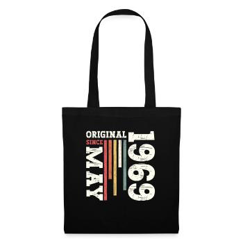 Original Mai 1969 Millésime 1969 Anniversaire 1969 - Sac en tissu - noir - Devant