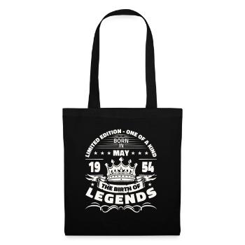 Légende Mai 1954 Né en 1954 Anniversaire 1954 - Sac en tissu - noir - Devant
