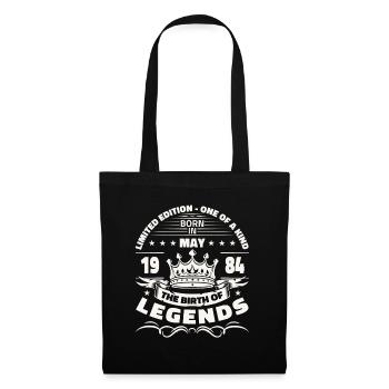 Legend May 1984 Vintage 1984 Birthday 1984 - Tote Bag - black - Front