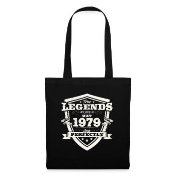 Légende Mai 1979 Millésime 1979 Anniversaire 1979 - Sac en tissu - noir - Devant