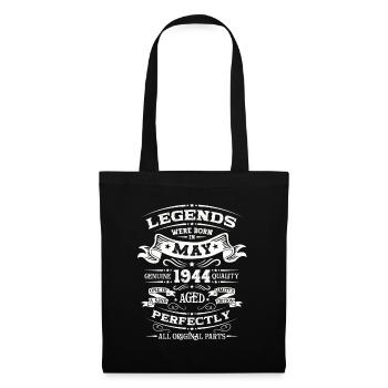 Légendaire Mai 1944 Millésime 1944 Anniversaire 1944 - Sac en tissu - noir - Devant