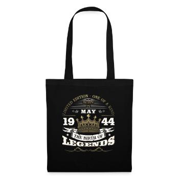 Legend May 1944 Born 1944 Birthday 1944 - Tote Bag - black - Front