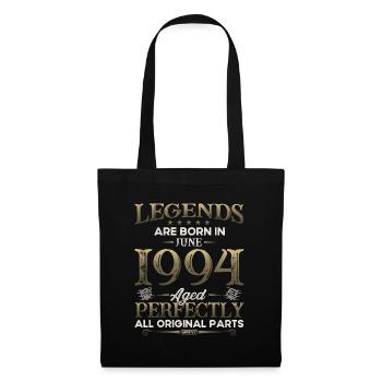 Legend June 1994 Vintage 1994 Birthday 1994 - Tote Bag - black - Front