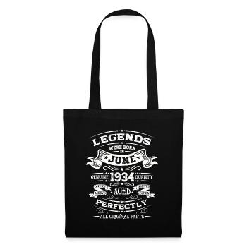90th Birthday Original June 1934 Born 1934 - Tote Bag - black - Front