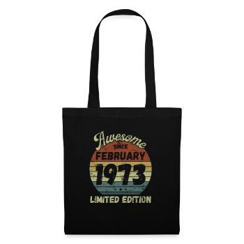 Awesome since February 1973 - Birthday - Tote Bag - black - Front