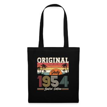 70ème Anniversaire Original 1954 Millésime 1954 - Sac en tissu - noir - Devant