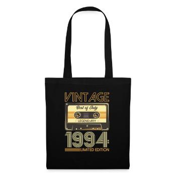 30. Geburtstag Kassette Juli 1994 Jahrgang 1994 - Stoffbeutel - Schwarz - Vorne