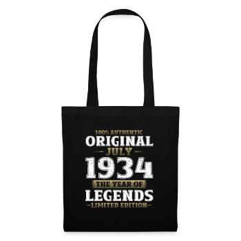 90th Birthday Original July 1934 Born 1934 - Tote Bag - black - Front